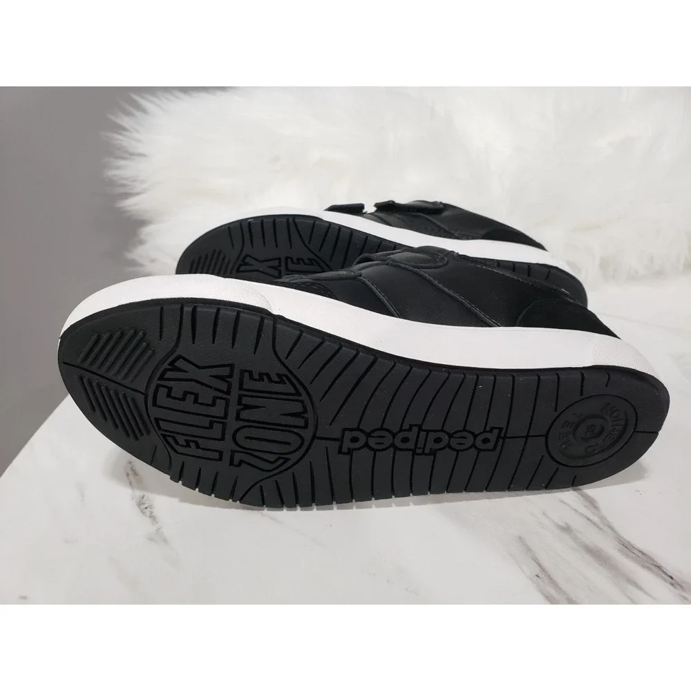 NEW EASY ON SIZE 3.5 Pediped Flex Acuna UNISEX BOY GIRL KIDS YOUTH BLACK SNEAKER